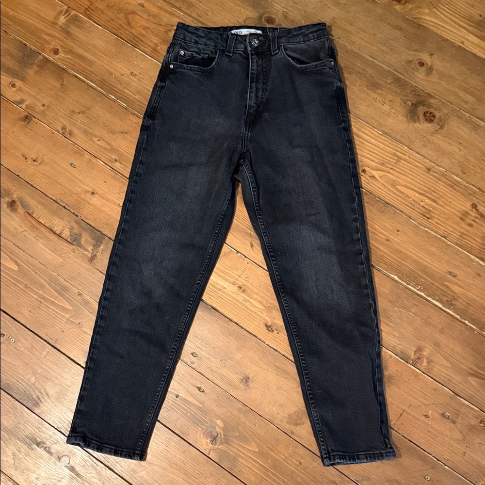 Zara Women's Dark Denim High Rise Jeans